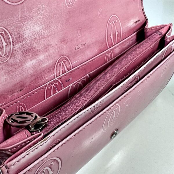 5229-CARTIER Happy Birthday Pink Calf Leather Wallet-Ví dài nữ8