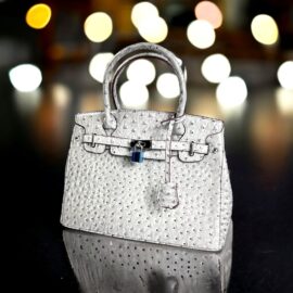 5203-Túi xách tay/đeo chéo-Synthetic Ostrich leather Birkin style handbag/crossbody bag