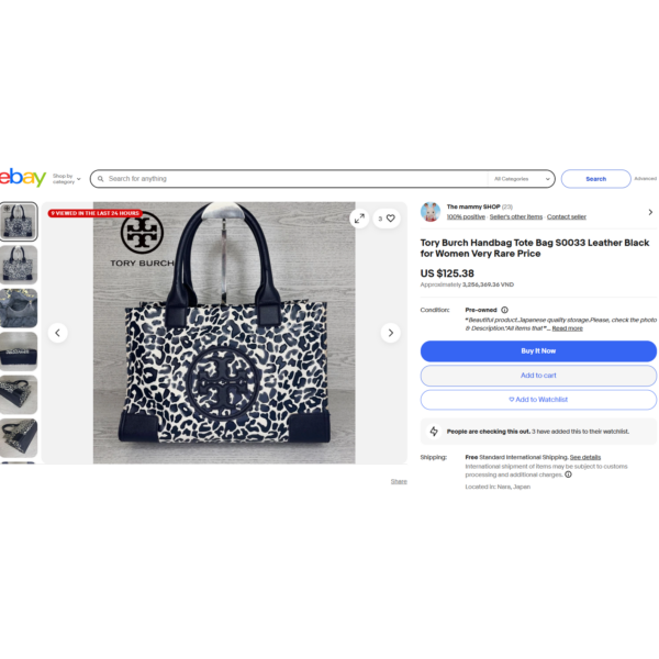 5209-Túi xách tay-TORY BURCH leopard pattern tote bag-Đã sử dụng16