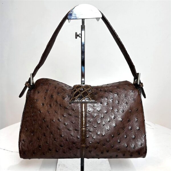 5241-Túi xách tay-Ostrich & Crocodile leather handbag3