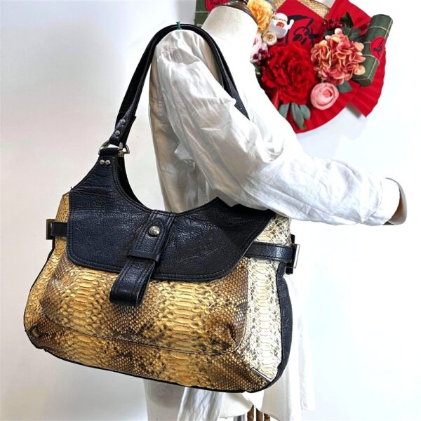 5244-Túi đeo vai/xách tay-Python leather shoulder bag1