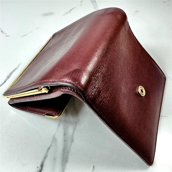 5261-Ví nam/nữ-CARTIER bordeaux must line tri-fold leather wallet-Đã sử dụng4