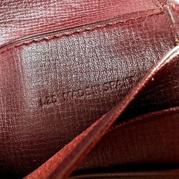 5261-Ví nam/nữ-CARTIER bordeaux must line tri-fold leather wallet-Đã sử dụng10