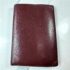 5259-Ví nữ/nam-CARTIER burgundy leather compact wallet-Đã sử dụng2