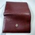 5259-Ví nữ/nam-CARTIER burgundy leather compact wallet-Khá cũ4