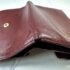 5259-Ví nữ/nam-CARTIER burgundy leather compact wallet-Khá cũ7