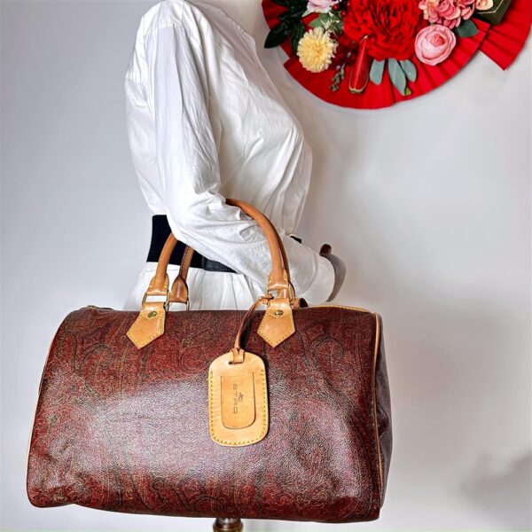 5250-Túi xách tay-ETRO Paisley Italy vintage boston bag1