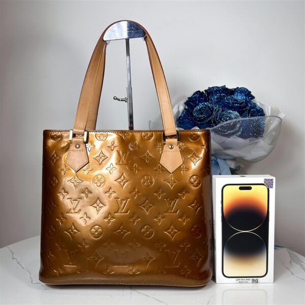 5271-Túi xách tay/đeo vai-LOUIS VUITTON Houston bronze vernis leather tote bag3