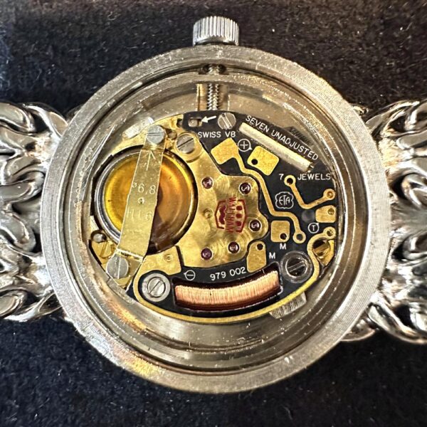 2130-Đồng hồ nữ-WALTHAM Silver 925 Diamond Bracelet Watch17