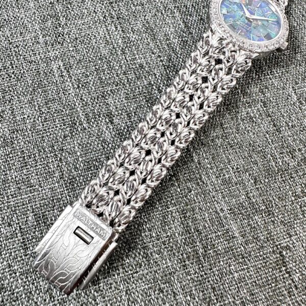 2130-Đồng hồ nữ-WALTHAM Silver 925 Diamond Bracelet Watch9