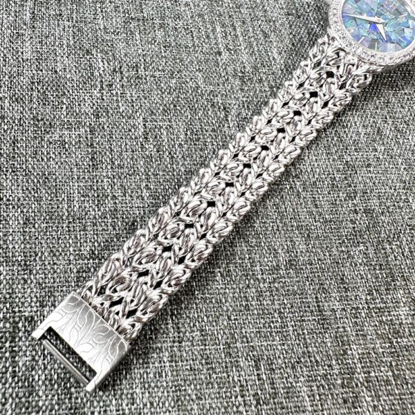 2130-Đồng hồ nữ-WALTHAM Silver 925 Diamond Bracelet Watch11