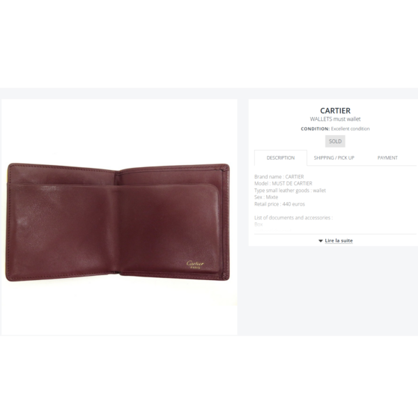 5251-Ví nam-CARTIER men’s wallet 1985-Gần như mới11