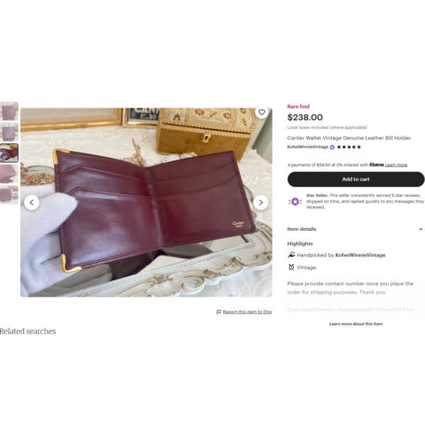 5253-Ví nam-CARTIER men’s wallet-Ví nam-Gần như mới9