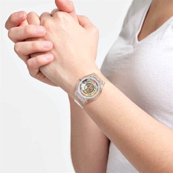 2151-Đồng hồ nữ-SWATCH Jelly skin SFK100 1998 women’s watch (unused)15