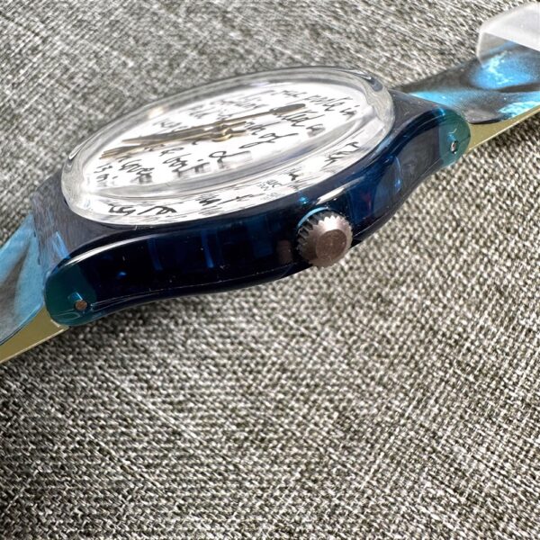 2156-Đồng hồ nữ/nam-SWATCH GG138 BLUE PASTA unisex watch (unused)5