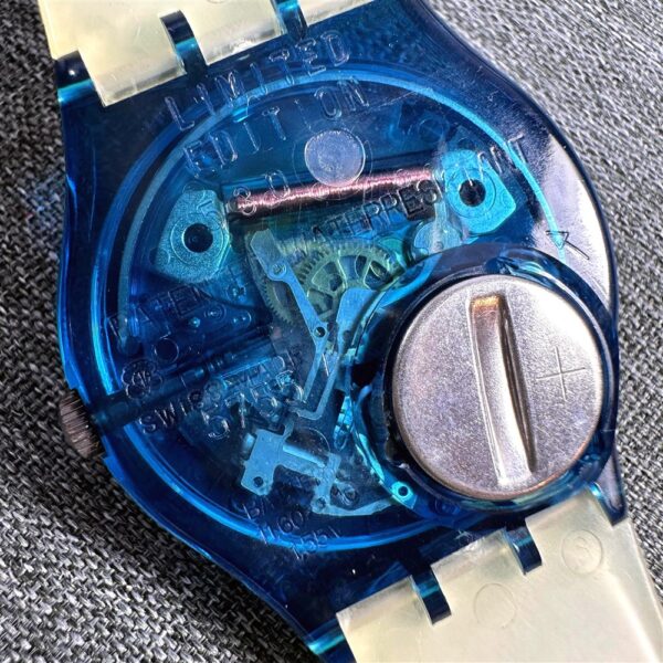 2156-Đồng hồ nữ/nam-SWATCH GG138 BLUE PASTA unisex watch (unused)11