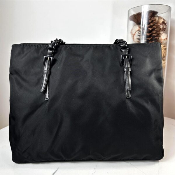 5275-Túi đeo vai-PRADA TESSUTO Black Chain nylon shoulder bag5