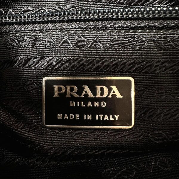 5275-Túi đeo vai-PRADA TESSUTO Black Chain nylon shoulder bag17