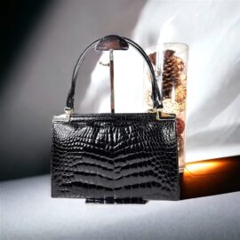 5287-Túi xách tay-ZAGLIANI Italy crocodile leather handbag