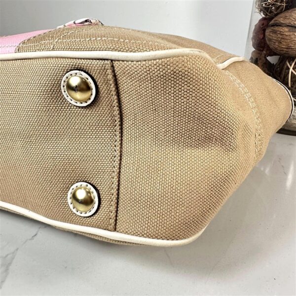 5299-Túi xách tay-COACH Canvas Limited Edition Bleecker Heritage Stripe bag-Khá mới10