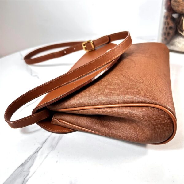 5309-Túi đeo chéo-NINA RICCI canvas leather crossbody bag3