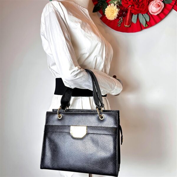 5314-Túi xách tay-NINA RICCI leather handbag-Như mới1