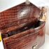 5340-Cặp nam-GIANNI VERSACE vintage crocodile embossed leather briefcase12