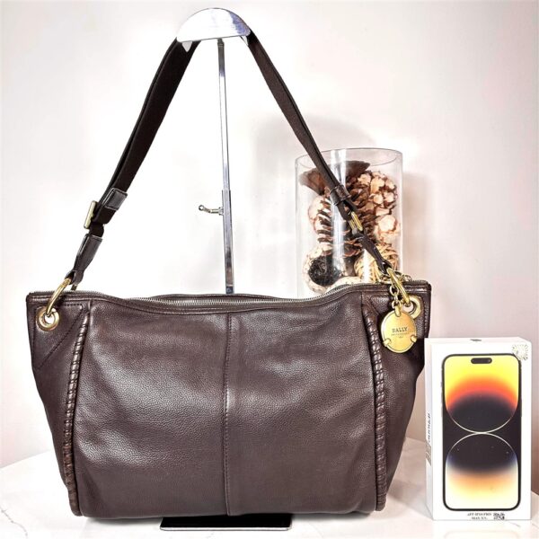 5332-Túi đeo chéo nam/nữ-BALLY vintage leather crossbody bag16