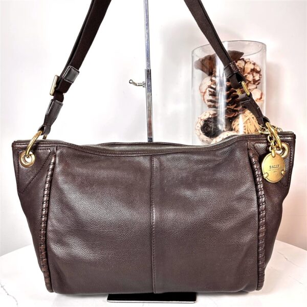 5332-Túi đeo chéo nam/nữ-BALLY vintage leather crossbody bag3