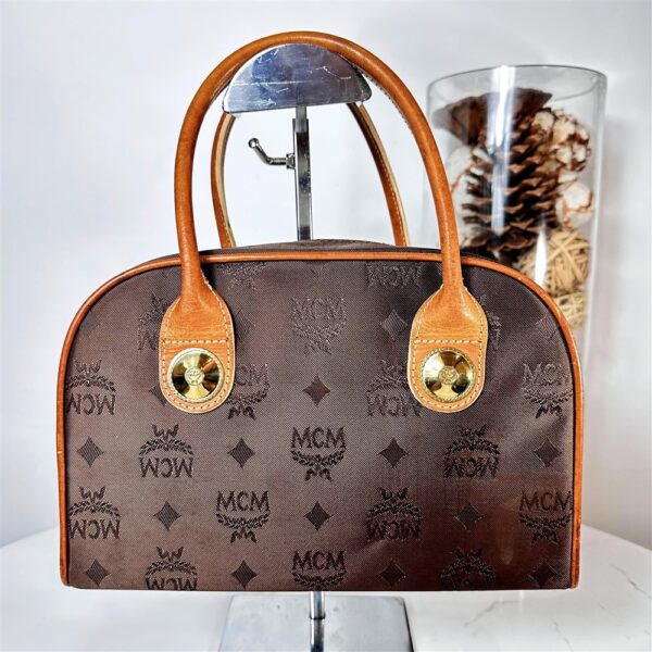 5329-Túi xách tay-MCM Visetos nylon Handbag/Mini Boston bag2