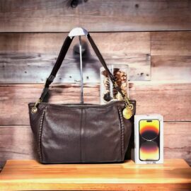5332-Túi đeo chéo nam/nữ-BALLY vintage leather crossbody bag
