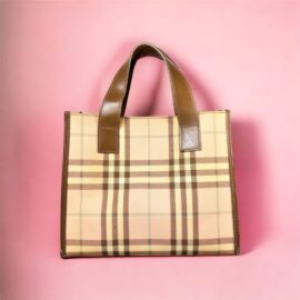 5338-Túi xách tay-BURBERRY London Pink Nova Check PVC tote bag