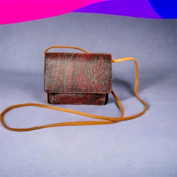 5320-Túi đeo nhỏ/Ví nữ-ETRO Paisley canvas leather small bag/Wallet0