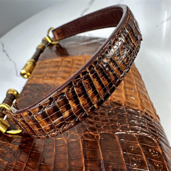 5354-Túi xách tay-Crocodile leather vintage handbag5