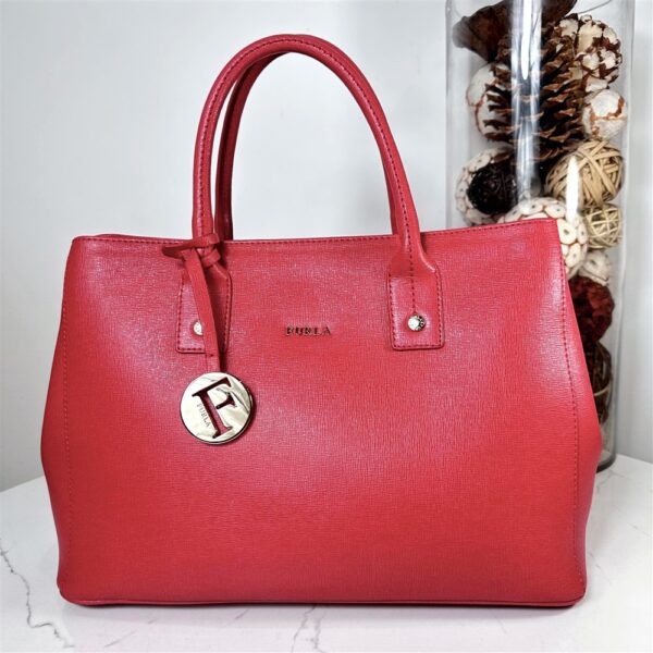 5344-Túi xách tay/đeo vai-FURLA Linda red epi leather satchel bag-Chưa sử dụng3