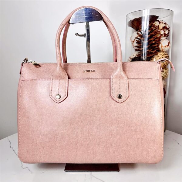 5343-Túi xách tay/đeo chéo-FURLA Linda pink epi leather satchel bag-Chưa sử dụng3
