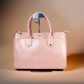 5343-Túi xách tay/đeo chéo-FURLA Linda pink epi leather satchel bag-Chưa sử dụng