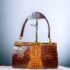 5354-Túi xách tay-Crocodile leather vintage handbag0