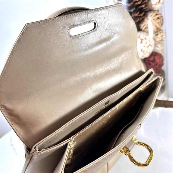 5362-Túi xách tay-PIERRE BALMAIN leather vintage handbag11