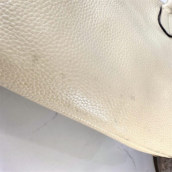 5360-Túi xách tay- ADMJ (Accessoires De Mademoiselle) cream leather tote bag13