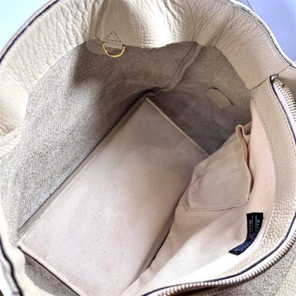5360-Túi xách tay- ADMJ (Accessoires De Mademoiselle) cream leather tote bag18