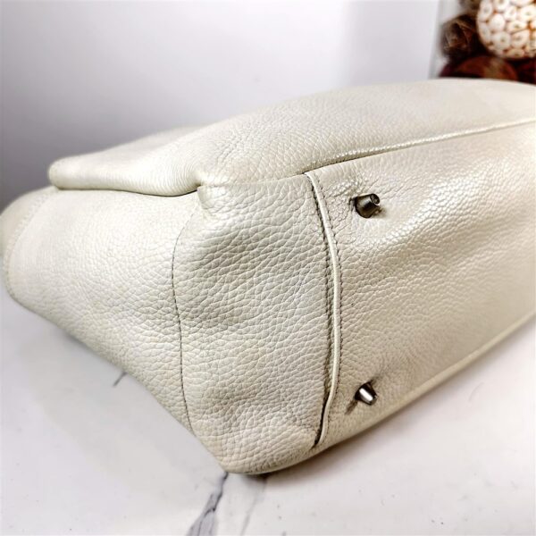 5359-Túi xách tay-FURLA white leather tote bag7