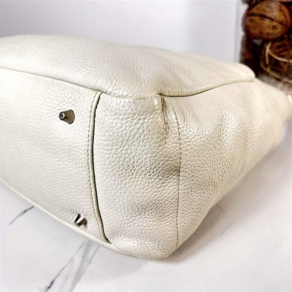 5359-Túi xách tay-FURLA white leather tote bag8