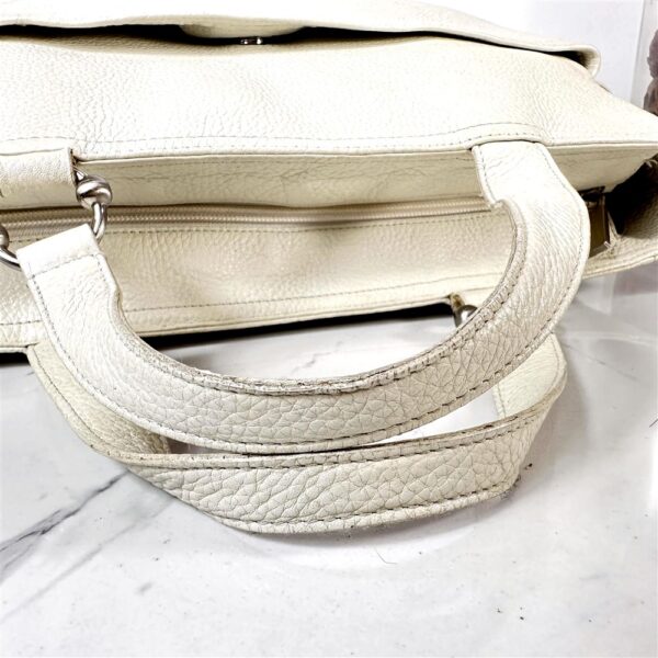 5359-Túi xách tay-FURLA white leather tote bag10