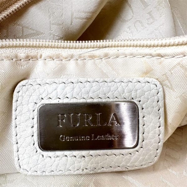 5359-Túi xách tay-FURLA white leather tote bag14