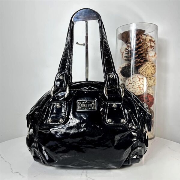 5372-Túi xách tay-ANNA SUI enamel patent cloth handbag2