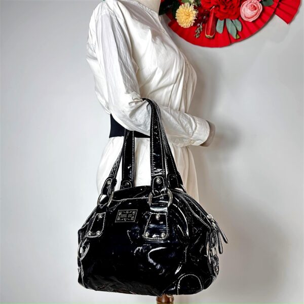 5372-Túi xách tay-ANNA SUI enamel patent cloth handbag1