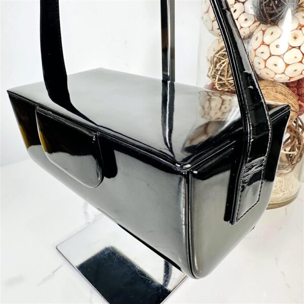 5388-Túi xách tay-KITAMURA 2 Yokohama patent leather handbag-Như mới4