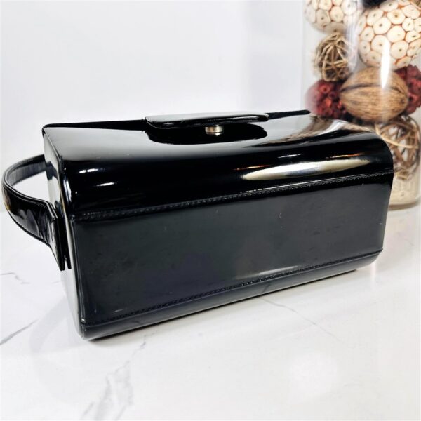 5388-Túi xách tay-KITAMURA 2 Yokohama patent leather handbag-Như mới9