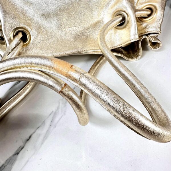 5381-Túi xách tay/đeo vai-FURLA gold metallic carmen shopper bag-Khá mới14